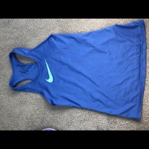 Nike blue athletic tank top